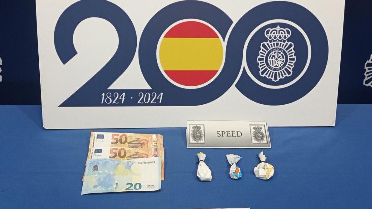 Imagen de la droga incautada por la policía