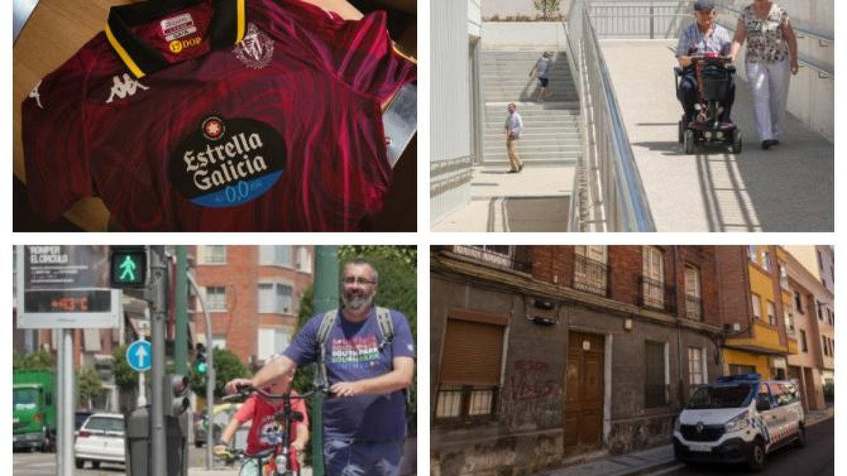 La tercera equipación del Real Valladolid, la apertura del paso de Padre Claret, una nueva ola de calor y el edificio okupado en la calle Asunción