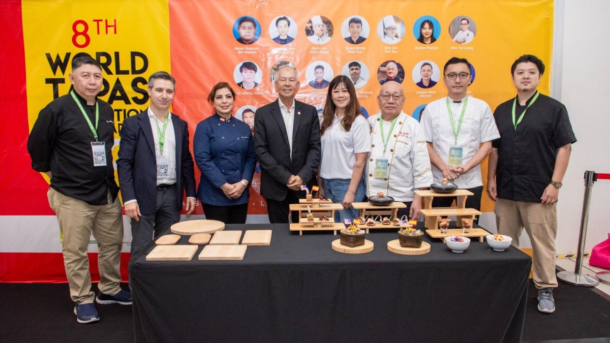 Imagen del I Concurso de Tapas de Kuching, en Malasia.