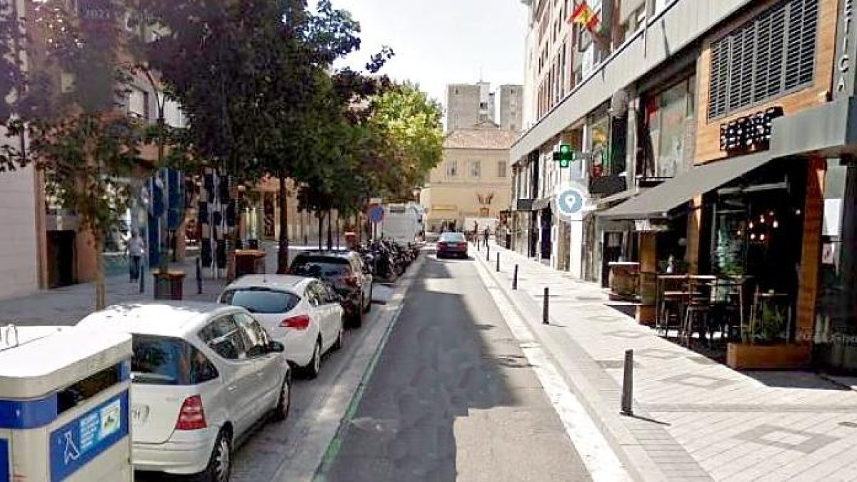 Calle San Lorenzo de Valladolid. GGL SW