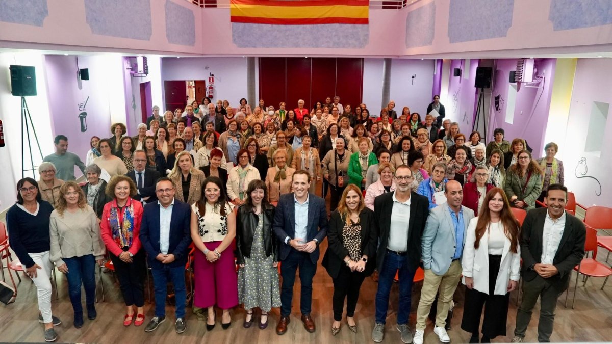 El presidente de la Diputación de Valladolid durante los actos de celebración del Día Internacional de la Mujer Rural