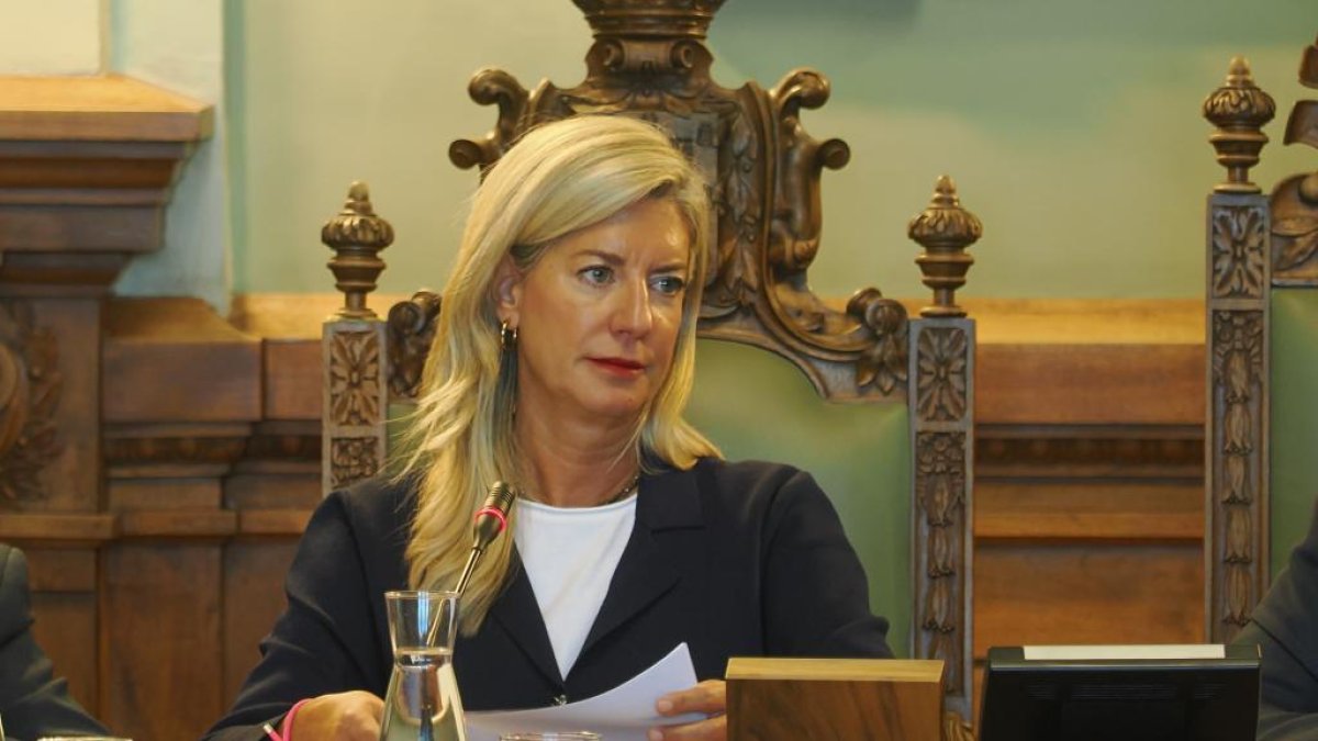 Irene Carvajal, portavoz de Vox y primera teniente de alcalde del Ayuntamiento de Valladolid.