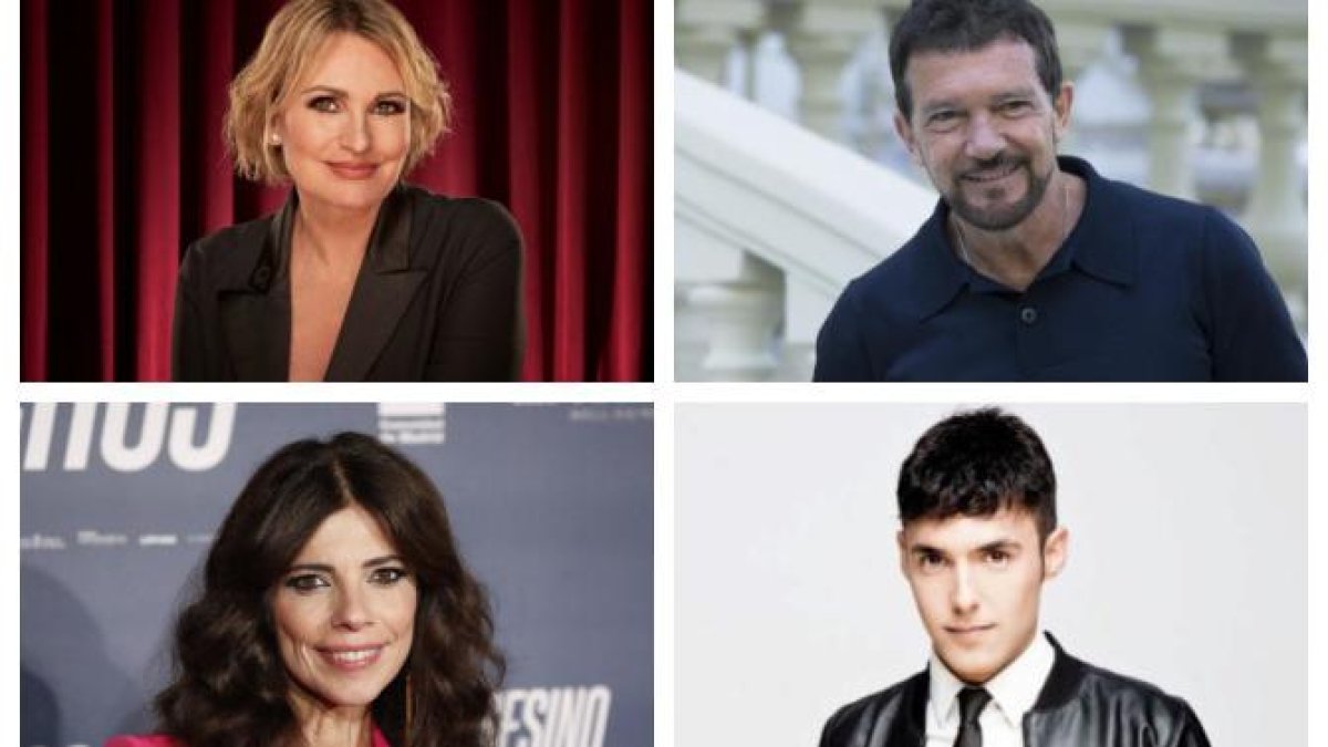 Ainhoa Arteta, Maribel Verdú, Antonio Banderas  y el Mago Pop