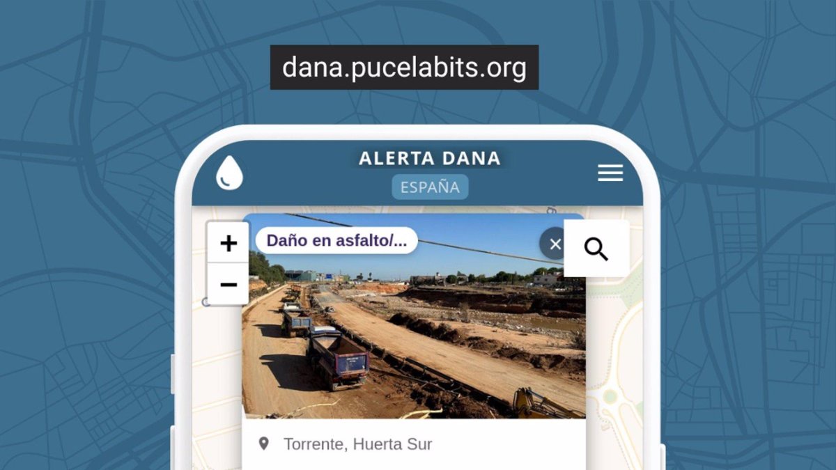 Diseño de la plataforma Alerta DANA, puesta en marcha por un grupo de vallisoletanos