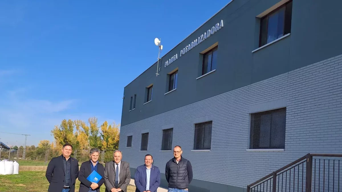 Imagen de la presentación de las obras de la planta potabilizadora de Laguna de Duero