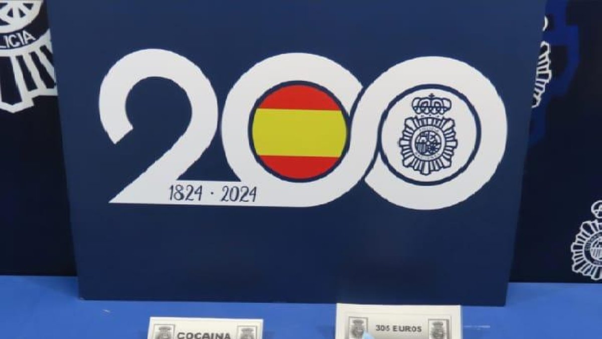 El material interpuesto por la Policía Nacional.