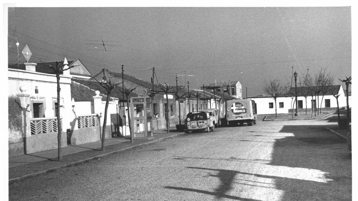 La calle Monegros en el año 1967.
