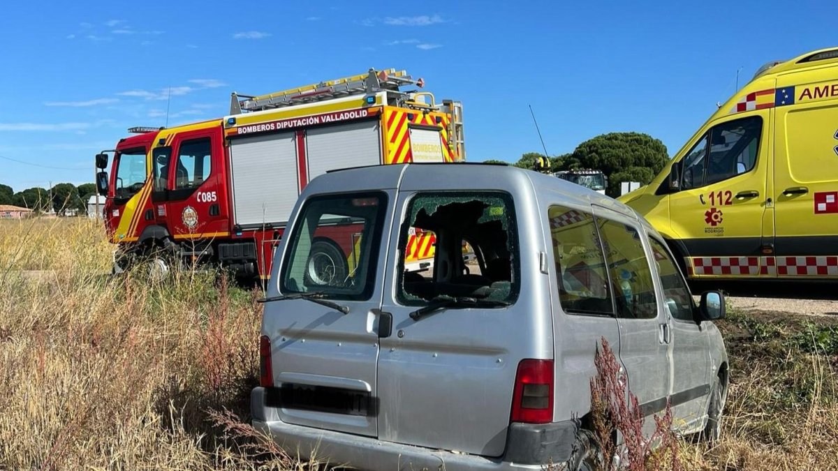 Accidente en la N-601, en una imagen de archivo.