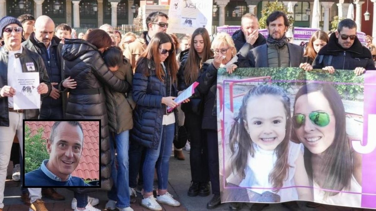 Concentración para pedir la pena de prisión permanente para el asesino de Paloma e India en la Plaza Mayor de Valladolid, en una imagen de archivo
