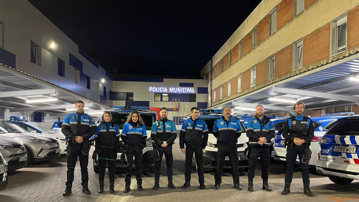 Agentes de la Policía Municipal que darán relevo en Sedaví