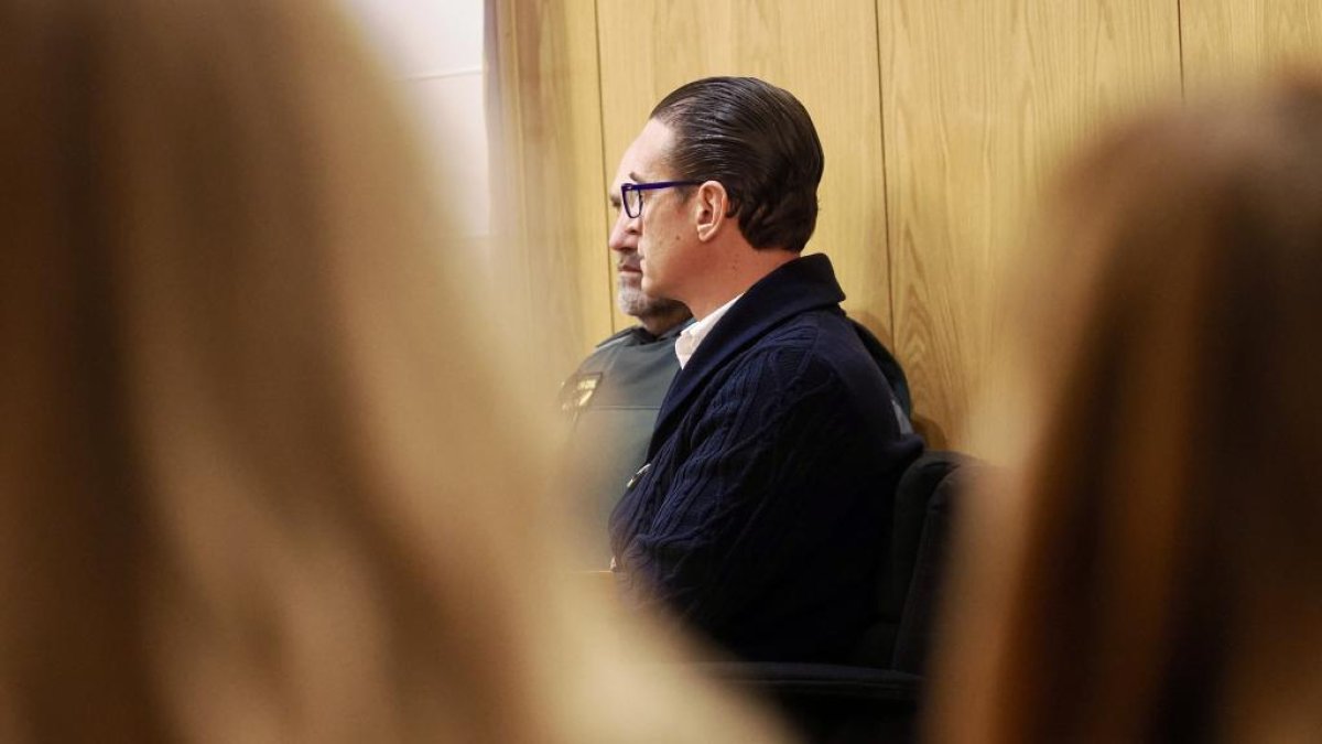 David Maroto en la primera sesión del juicio por el asesinato de Paloma e India