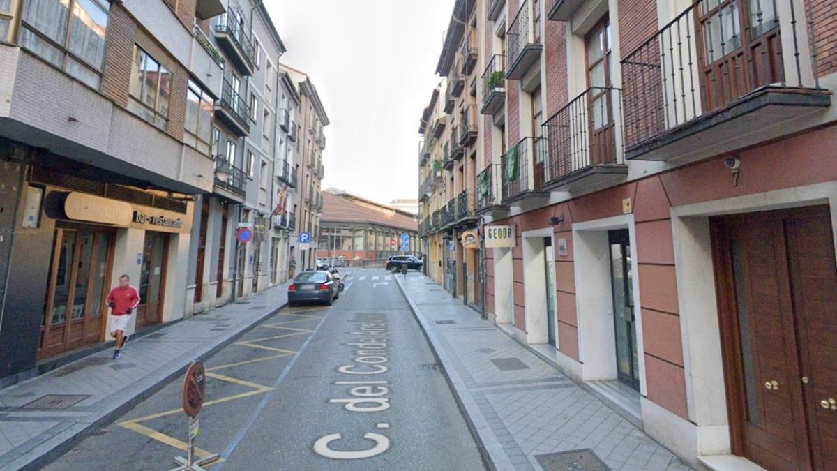 Calle del Conde Ansúrez, donde fueron agredidos los dos hombres