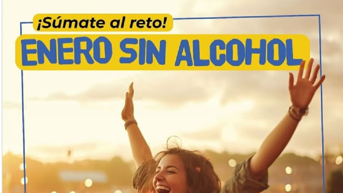 Cartel de la campaña 'Enero sin alcohol' de la Diputación de Valladolid