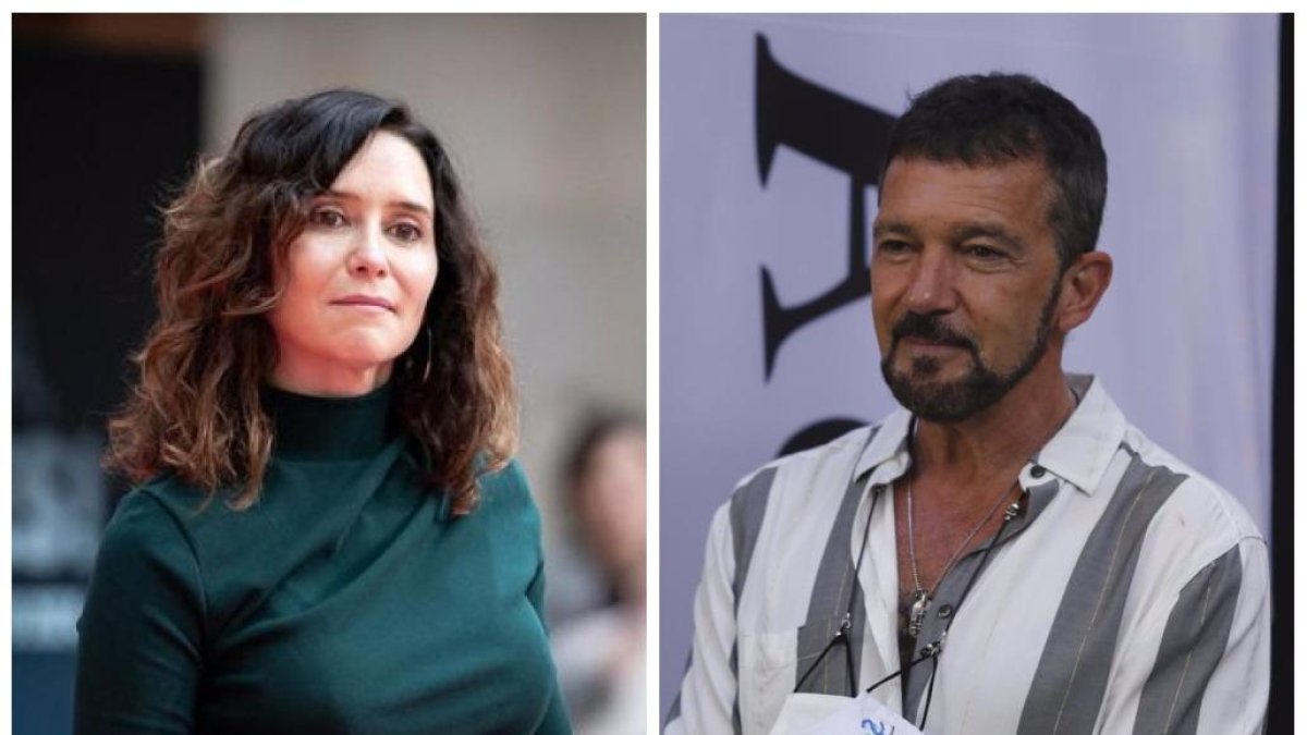Isabel Díaz Ayuso, presidenta de la Comunidad de Madrid, y el actor Antonio Banderas, acudirán este lunes al Teatro Calderón