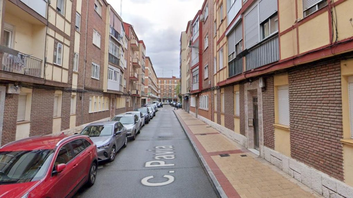 Calle Pavía en el barrio de Las Batallas