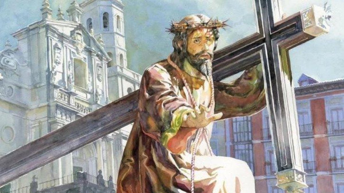 Parte del cartel de la Semana Santa de Valladolid 2025