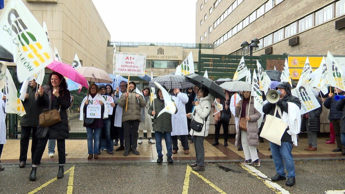 Manifestación en Valladolid contra el borrador del Estatuto Marco
