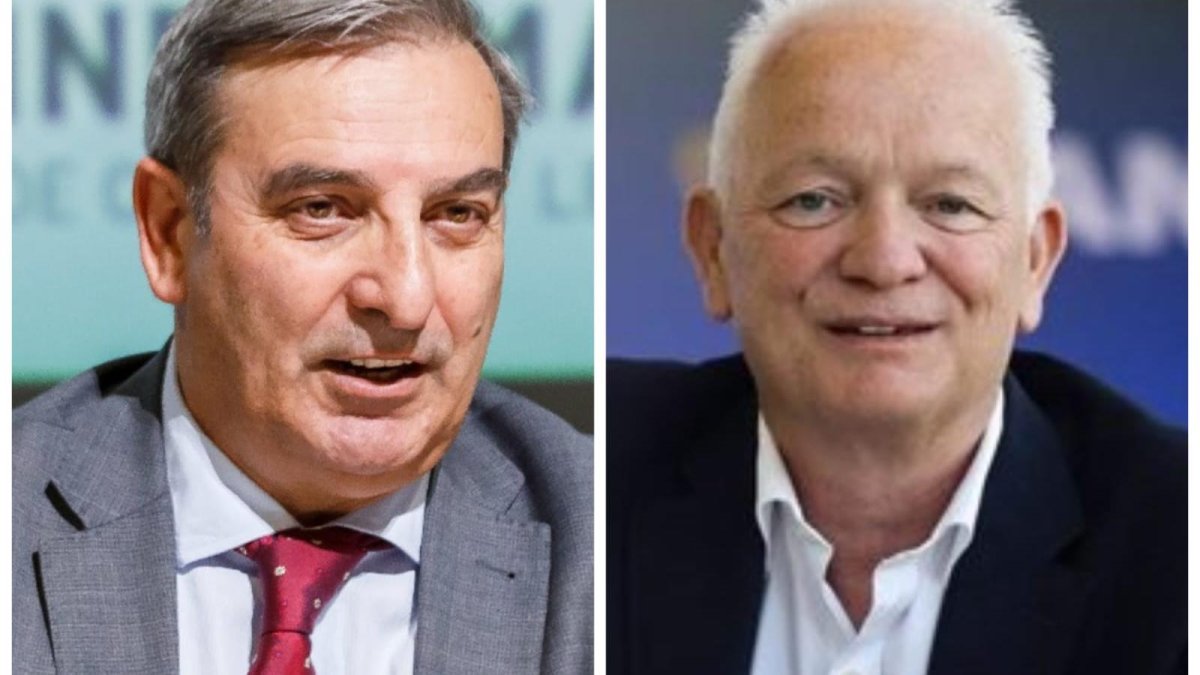 El consejero de Movilidad y Transformación Digital, José Luis Sanz Merino, y el CEO de Ryanair, Wilson