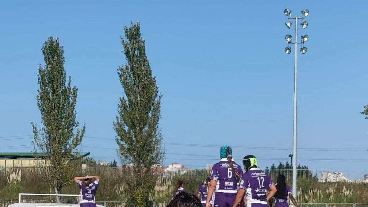 Una imagen del San Cugat ante El Salvador.