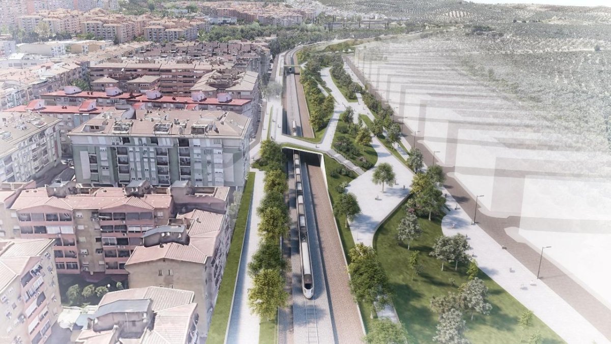 Proyecto para integrar el ferrocarril en Jaén