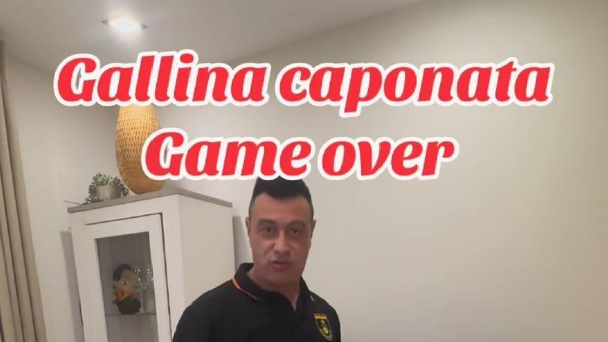 Una imagen del vídeo publicado en redes sociales por el líder de DesokupaCyL, alias 'Mané'