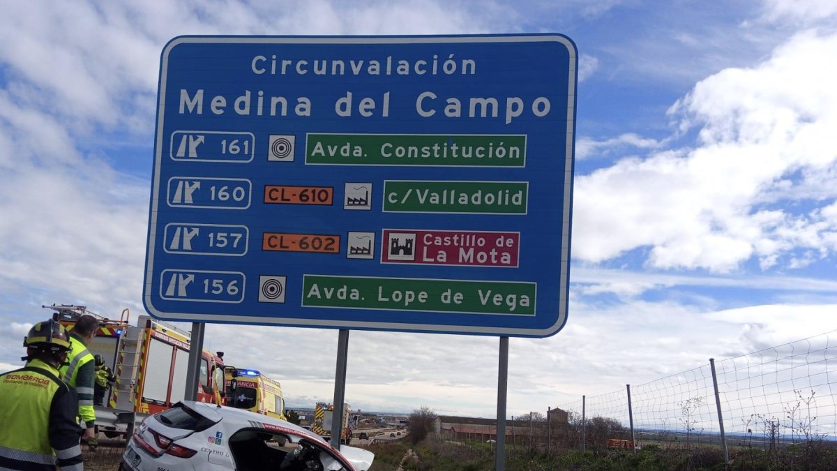 Accidente en la A-6.