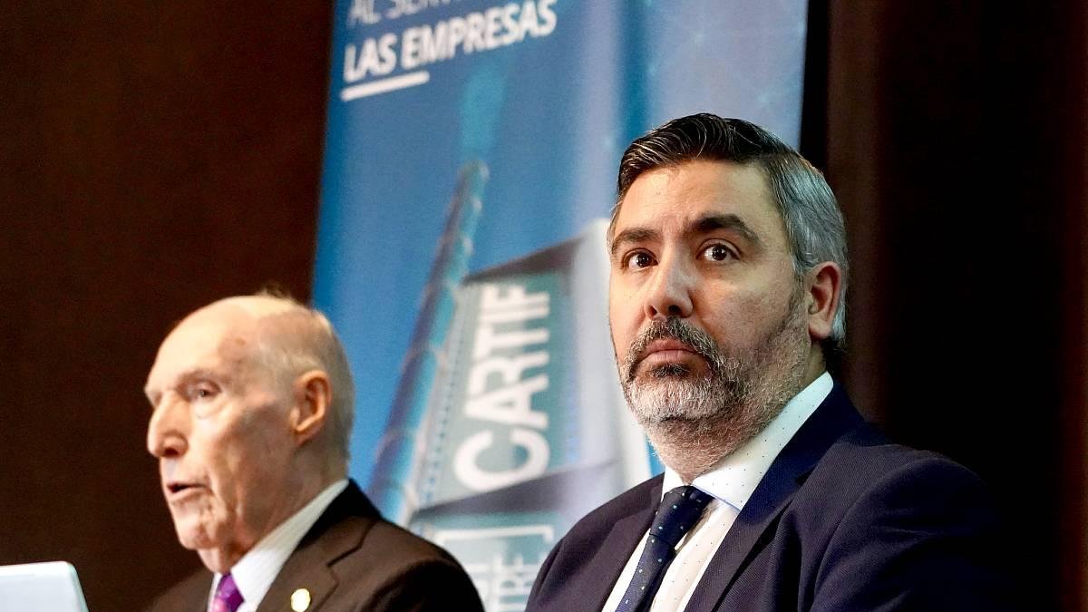 José R. Perán y Sergio Sanz presentan la Memoria Anual 2024 del centro tecnológico Cartif y hacen balance del 30 aniversario.