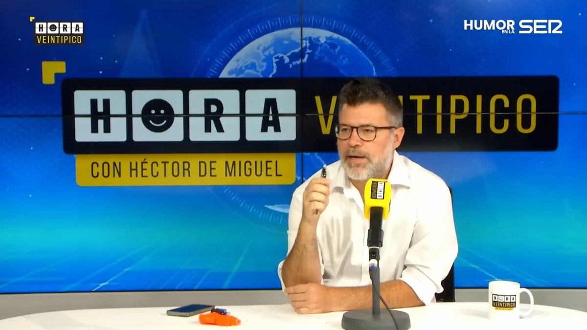 El humorista Quequé en el programa Hora Veintipico