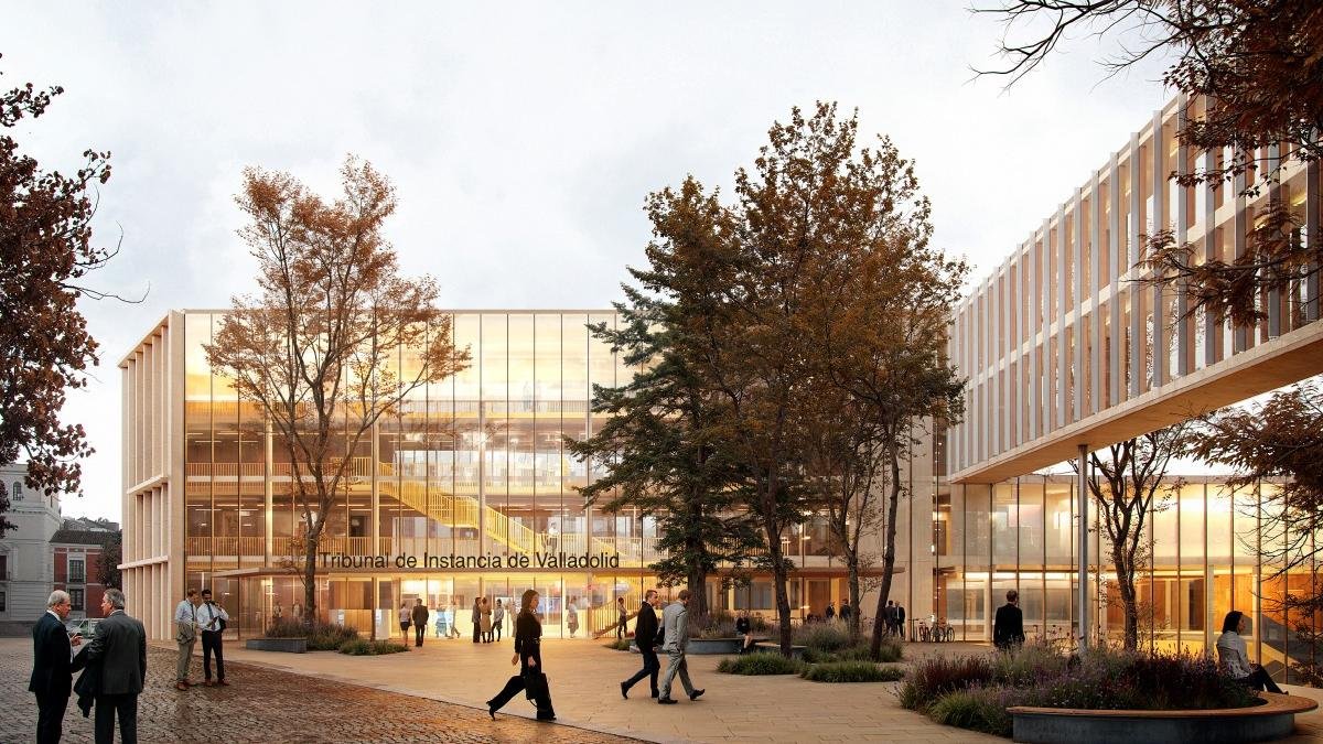 Recreación de la futura Ciudad de la Justicia de Valladolid.