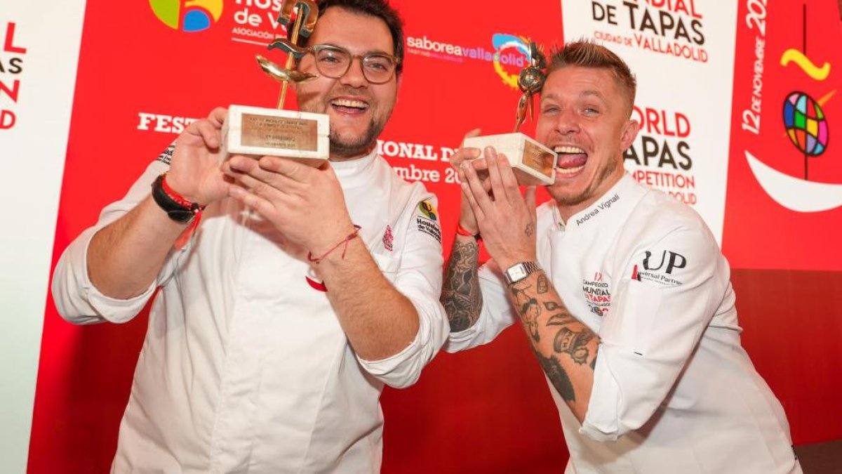 Alejandro San José, ganador del Nacional; y Andrea Vignali, ganador del Mundial.