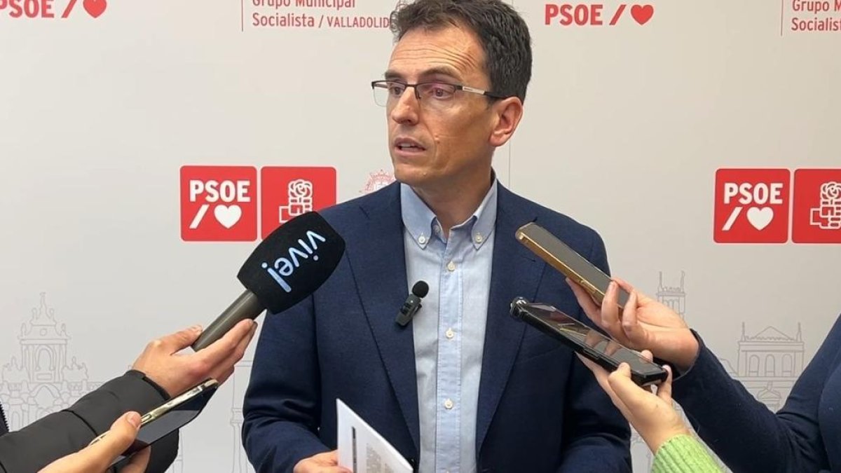 El portavoz del PSOE de Valladolid, Pedro Herrero