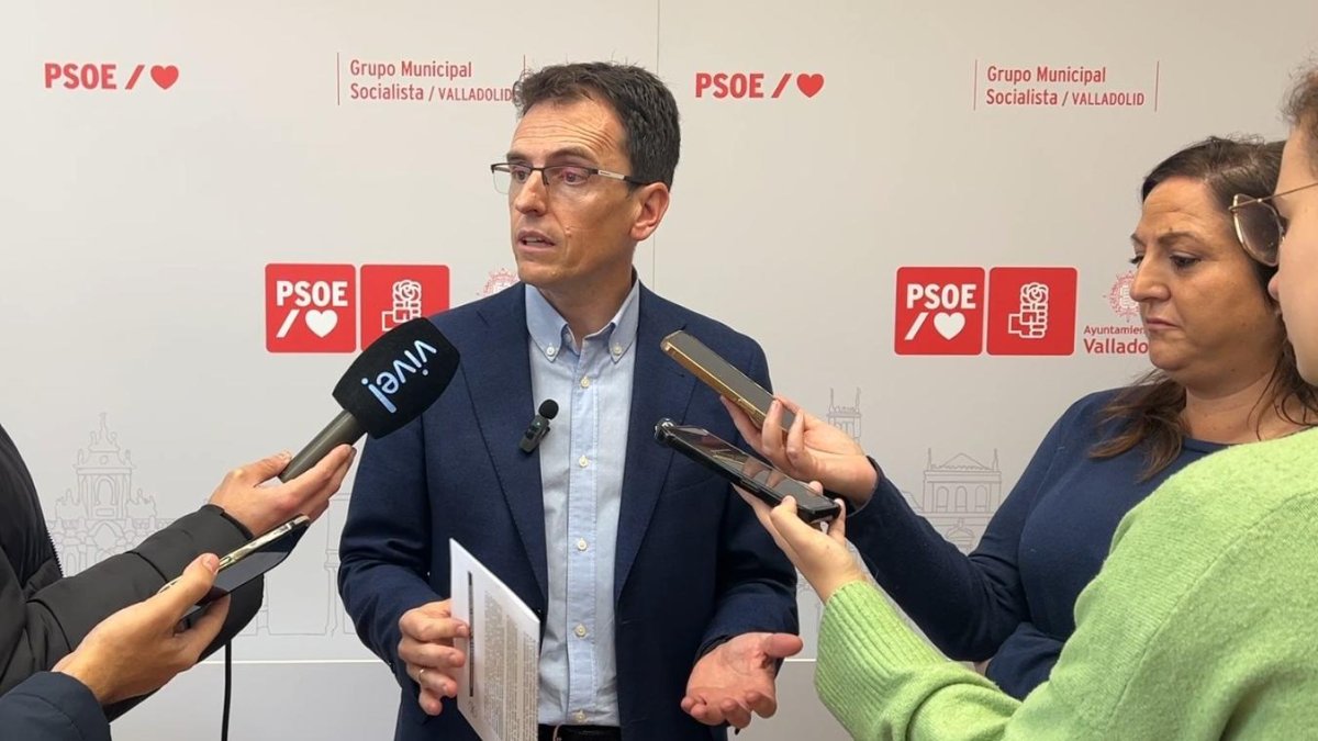 El portavoz del PSOE de Valladolid, Pedro Herrero
