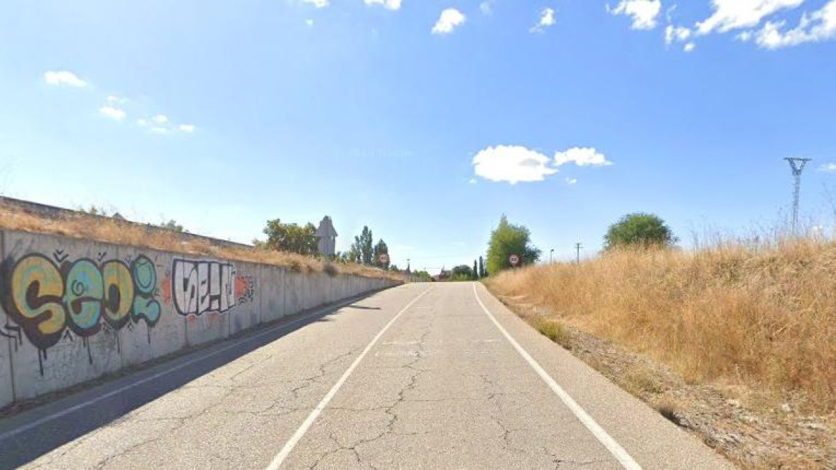 Carretera Villabáñez en Tudela de Duero