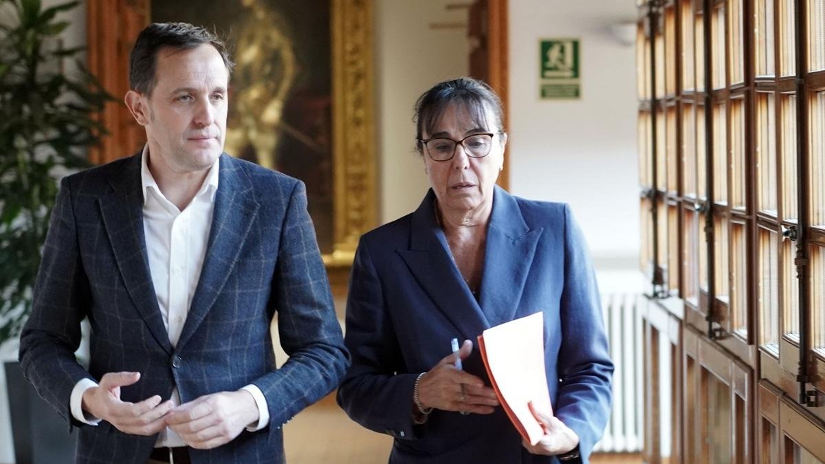 Conrado Íscar y Myriam Martín, tras la aprobación de los Planes Provinciales.