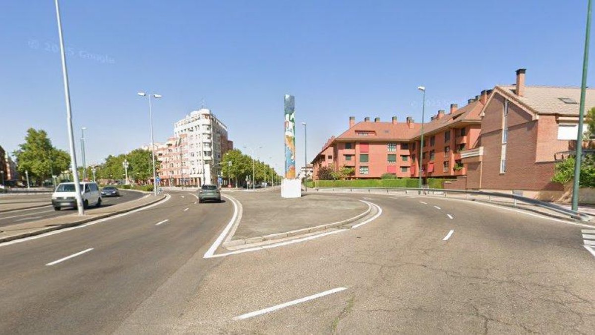 Carretera Rueda con Anselmo Miguel Nieto, donde se ha producido un accidente