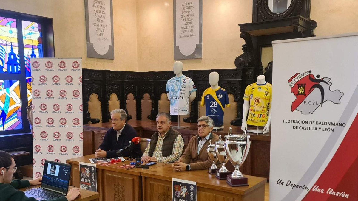 Presentación de la Copa Castilla y León de balonmano.