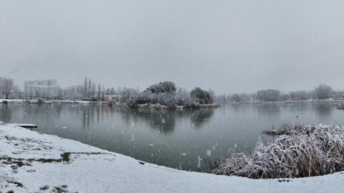 Nieve en Laguna de Duero, en una imagen de archivo.