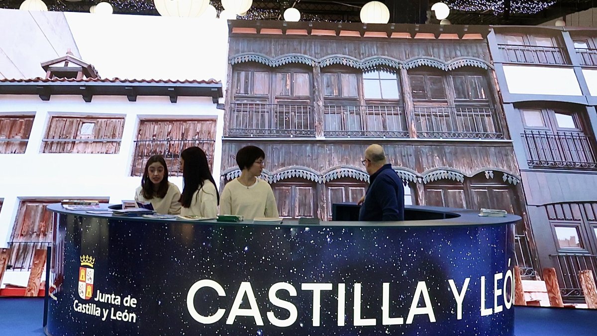 Stand de Castilla y León,en la feria internacional de turismo (Fitur).