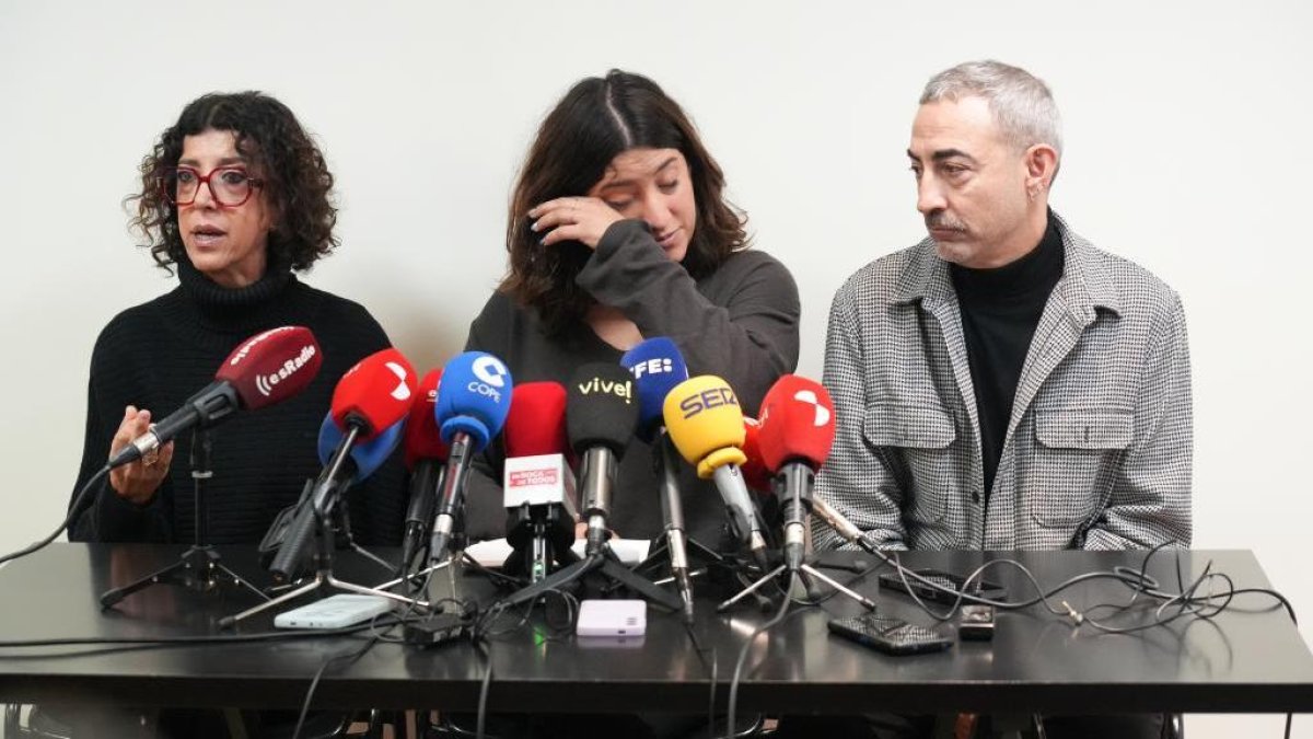 Padres y hermana de Sergio Delgado la semana pasada.