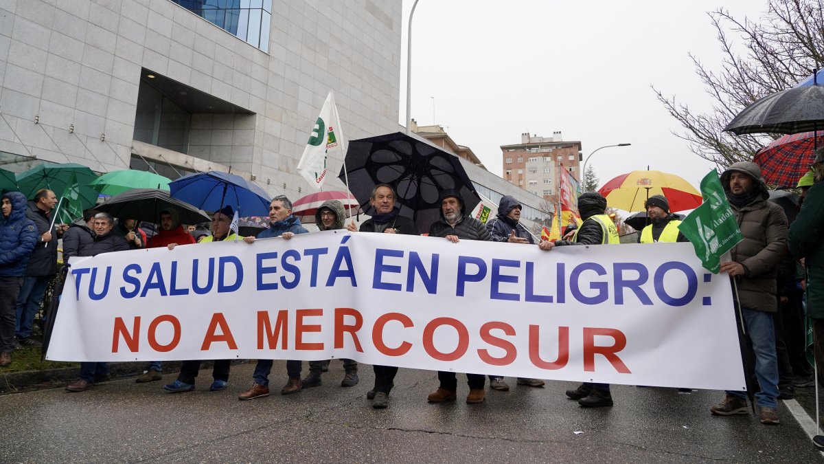 Nueva tractorada en Valladolid en contra de Mercosur