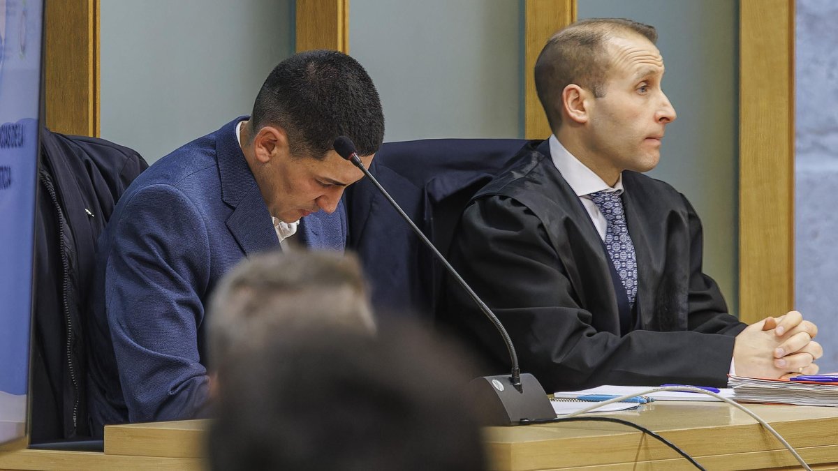 El acusado de matar a Sergio Delgado, José Luis Novoa, en la Audiencia Provincial de Burgos