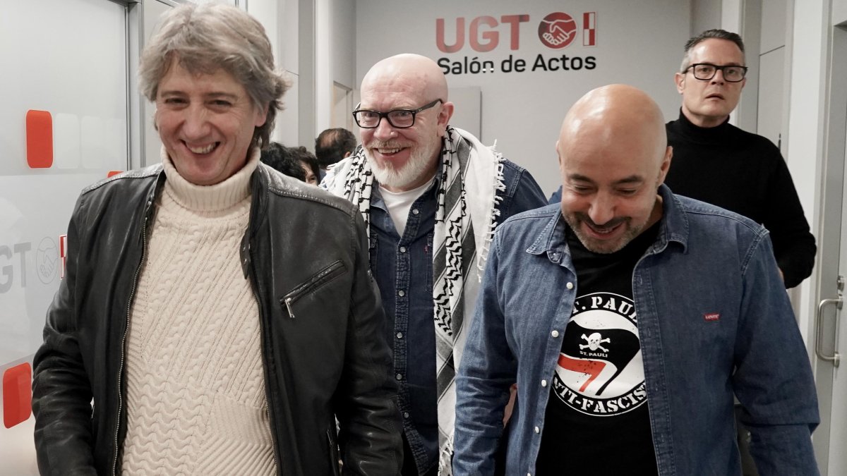 Carlos Martínez y secretario general de UGT en Castilla y León, Óscar Lobo.