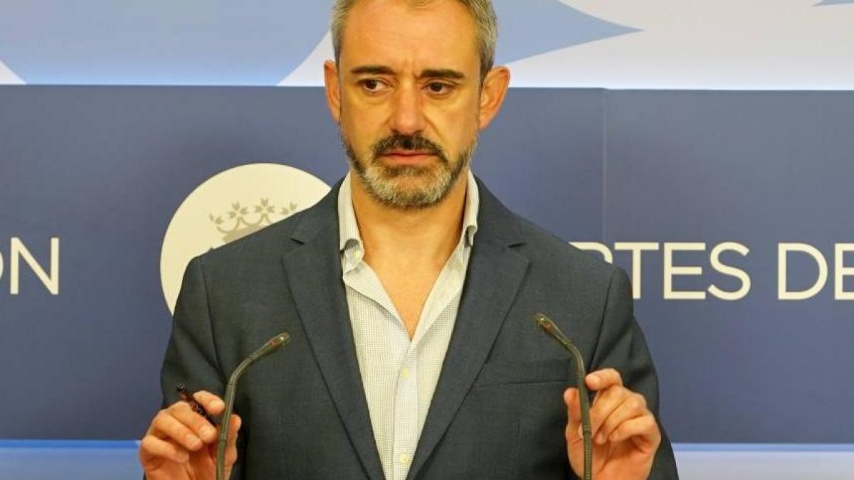 El portavoz de Vox en las Cortes de Castilla y León, David Hierro, en una foto de archivo.