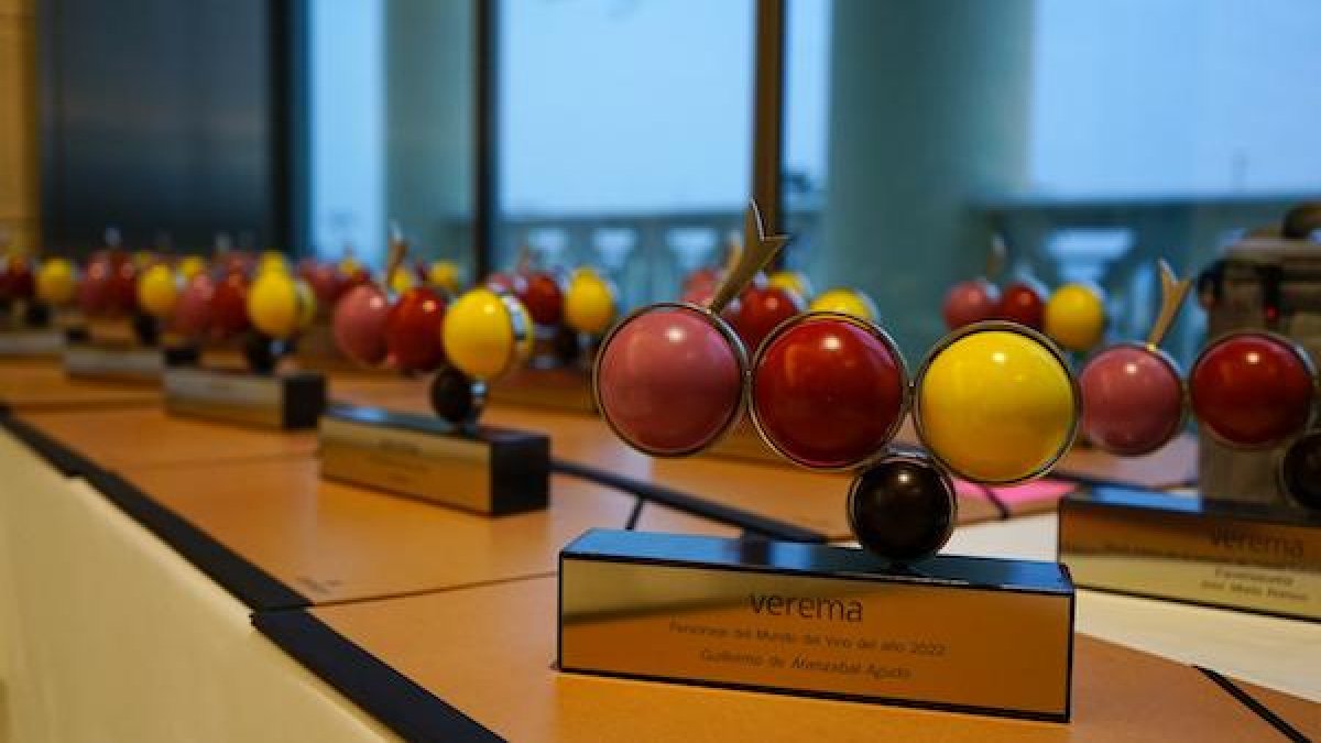 Trofeos de los Premios Verema en una imagen de archivo