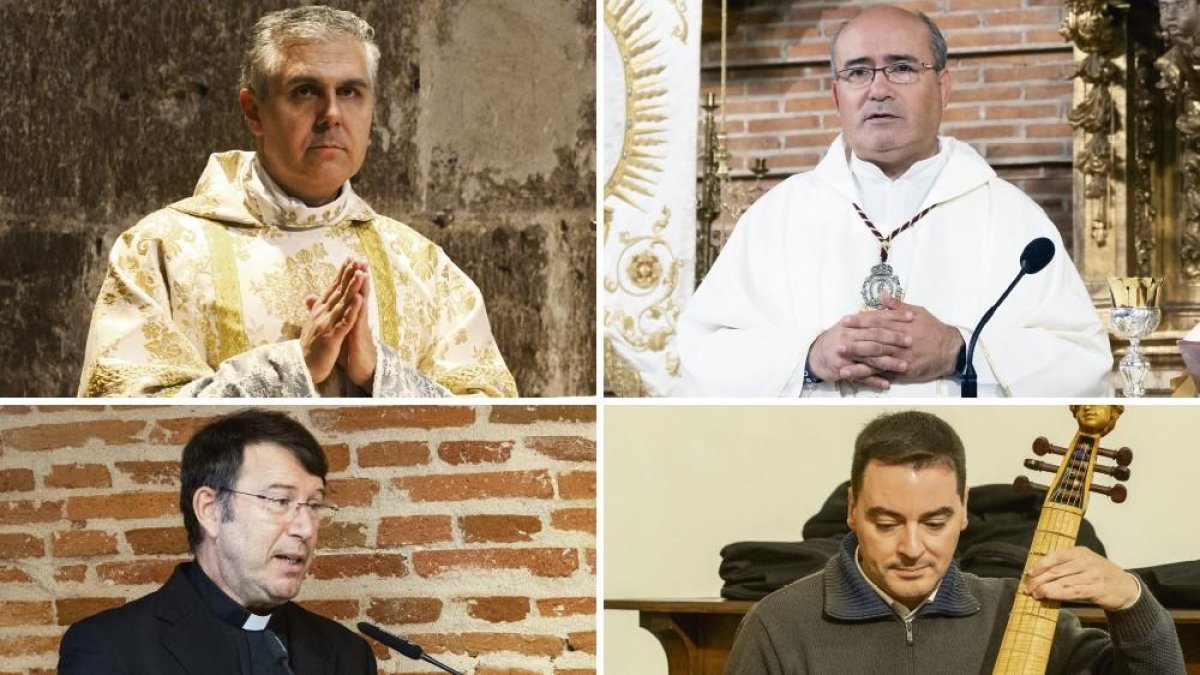 Óscar Martín, Jesús Álvaro Sancho, Guillermo Camino y Juan Pablo Hervada
