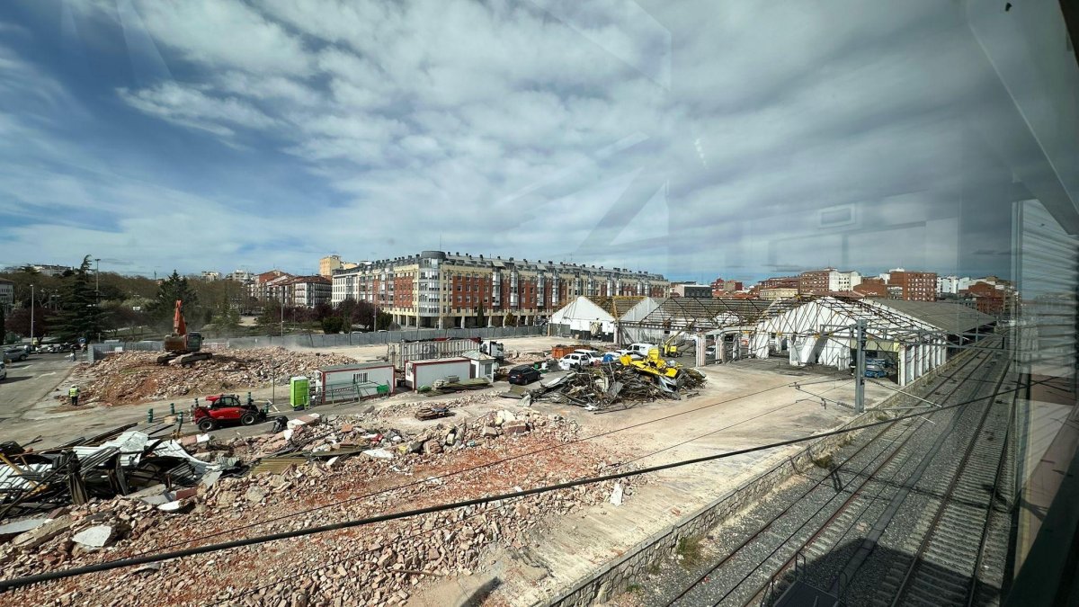 Situación actual de las obras de la estación de trenes de Valladolid.