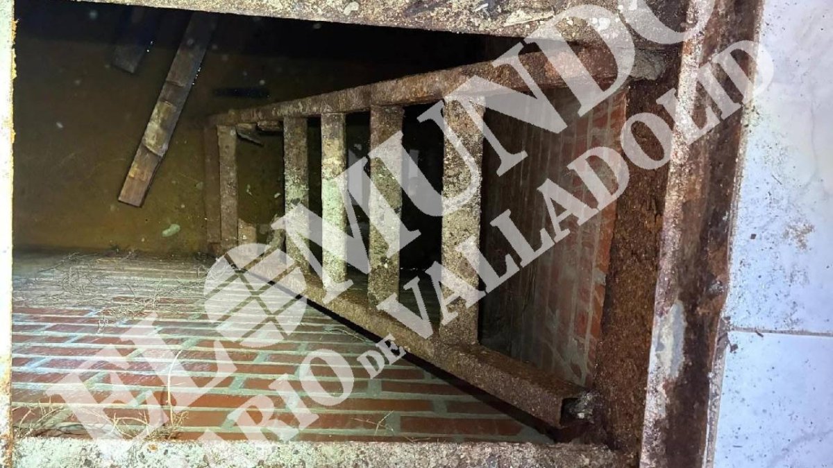 Entrada al sótano oculto la que fuera casa del único acusado el caso de Esther López.