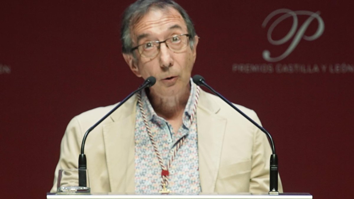 Tomás Sánchez Santiago, premio de las Letras, en la entrega de los Premios Castilla y León