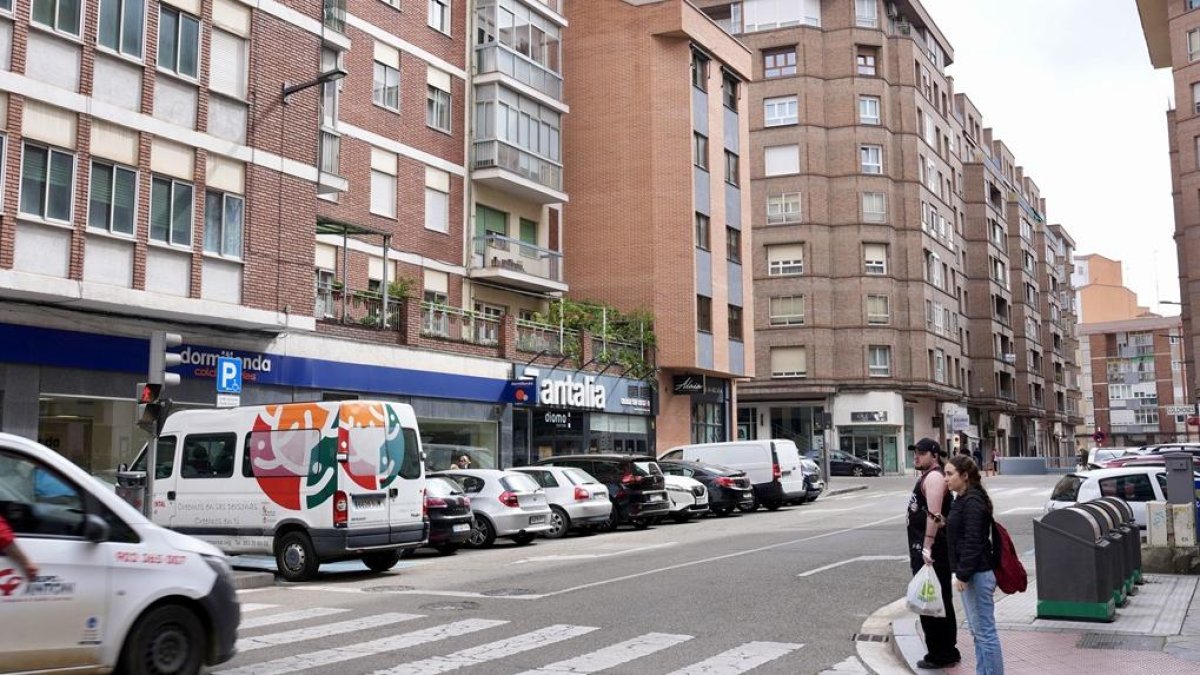 Tramo de Acibelas entre San Luis y Labradores que se va peatonalizar.