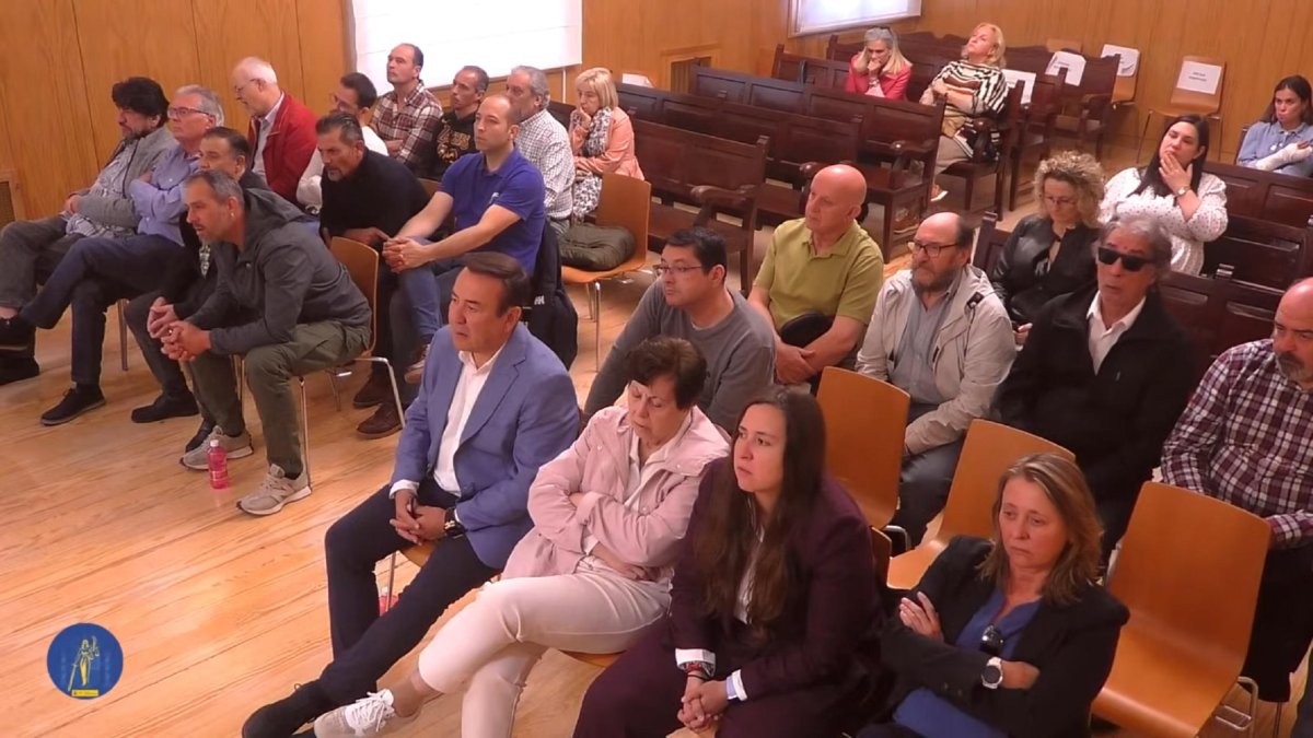 Juicio del caso ataúdes con la familia Morchón, en primer término.